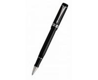 Parker Роллер "Duofold Black PT", черная с платиновыми деталями дизайна, черные чернила, F