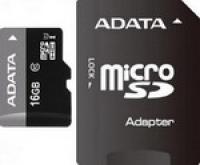 ADATA microSDHC/UHS-I Class 10 16 GB + SD adapter (AUSDH 16 GUICL 10-RA1)