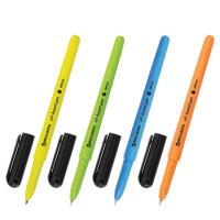 BRAUBERG Ручка шариковая масляная "i-Stick Neon", цвет чернил синий, узел 0,7 мм, линия письма 0,35 мм