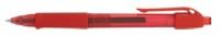 Index Ручка шариковая автоматическая, 0,7 мм, красный корпус, красные чернила