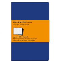 Moleskine Записная книжка "Сahier", Pocket, 9х14 см, линейка, синяя, 3 штуки, в блистере