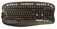 Oklick Large Multimedia Keyboard Black USB+PS/2