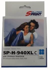 Solution Print Картридж струйный SP-H-940 XL, совместимый с HP 940XL (C4907AE), голубой