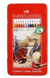Faber-Castell Цветные карандаши "Рыцари", 12 цветов (в металлической коробке)