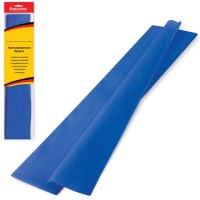 BRAUBERG Цветная крепированная бумага "Brauberg. Стандарт", растяжение до 65%, 25 г/м2, синяя, 50x200 см