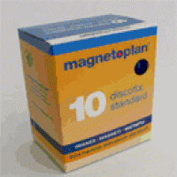 Magnetoplan Магниты "Magnum", 2 кг, 34 мм, черные, 10 штук