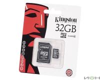 Kingston Карта памяти  MicroSD 32Gb Класс 10