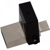 Kingston DataTraveler microDuo 32Гб, Черный, пластик, USB 3.0/microUSB