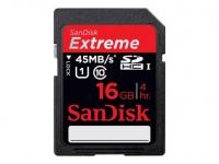 Sandisk Карта памяти SDHC 16Gb Class 10 Extreme SDSDXN-016G-G46 60Mb/s