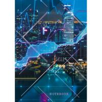 Канц-Эксмо Книга для записей "Городской стиль. Ночной мегаполис", А6, 96 листов, клетка