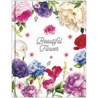 OfficeSpace Ежедневник недатированный "Прекрасные цветы", A6, 160 листов