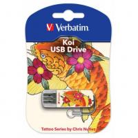 Verbatim Store n Go Mini TATTOO EDITION KOI 16Гб, Белый, пластик, USB 2.0