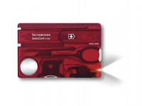 Victorinox Швейцарская карта SwissCard Lite 0.7300.T 13 функций полупрозрачный красный