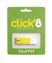 QUMO Usb 2.0  8gb click lemon