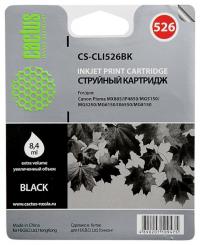 Cactus cs-cli526bk совместимый черный для canon pixma ip4850/mg5250/mg5150/ix6550/mx885 (8,2ml)
