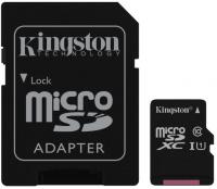 Kingston microSDHC 16Gb Class10 SDC10G2/16GB + адаптер