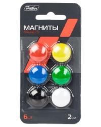 Hatber Магниты для магнитно-маркерных досок, 2 см, 6 штук