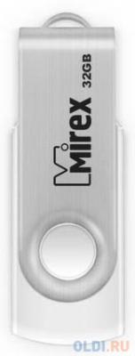 Mirex Флешка 32Gb Swivel USB 2.0 белый 13600-FMUSWT32