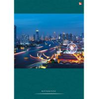 Канц-Эксмо Книга для записей "Городской стиль. Ночной город", А4, 160 листов, клетка