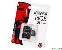 Kingston Карта памяти  microSD 16Gb Класс 10