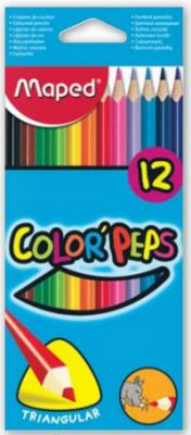 Maped Цветные карандаши "Color Peps", трехгранные, 12 цветов