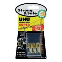 UHU Клей "Uhu. Strong & Safe", 3 тюбика по 1 грамму
