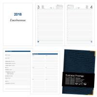 Канц-Эксмо Ежедневник датированный на 2018 год "Iguana", А6, темно-синий