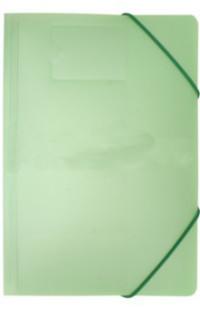 БЮРОКРАТ Папка на резинке "Gems", А4, зелёный турмалин