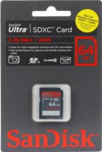Sandisk SDXC Ultra 64Гб Class10 UHS-I