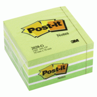 3M Блок самоклеящийся "Post-it", 76х76 мм, 450 листов, зеленая пастель