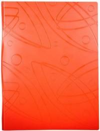 БЮРОКРАТ Папка с металлическим зажимом "Galaxy", A4, оранжевый