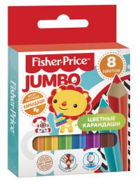 Mattel (Маттел) Карандаши цветные "Mini Jumbo. Fisher Price", 8 цветов