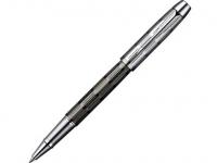 Ручка-роллер Parker IM Premium T222 Twin Chiselled чернила черные корпус серебристый S0908600