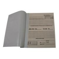 Комус Папка архивная для переплета, А4, из картона, бумвинила, бурая, 50 мм, складная, до 800 листов