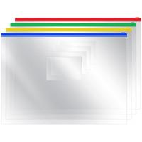 OfficeSpace Папка на молнии А4 (прозрачная, 12 штук в комплекте) (количество товаров в комплекте: 12)