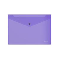 ErichKrause Папка-конверт на кнопке "Vivid", А4, прозрачный, фиолетовый