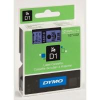 DYMO Картридж для этикет-принтеров LM150, LP350, PC II (12 мм x 7 м, голубая лента, черный шрифт)