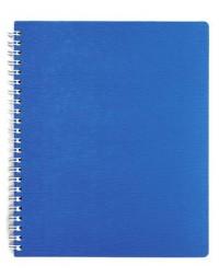 Hatber Тетрадь на гребне "Wood", А5, 80 листов, клетка, голубой, 036126