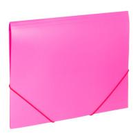 BRAUBERG Папка на резинках "Office", розовая, до 300 листов, 500 мкм