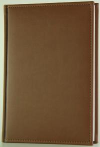 КТС-про Ежедневник недатированный, А5, 320 страниц, "Sorrento", коричневый, с прошивкой, ляссе, отрывной уголок
