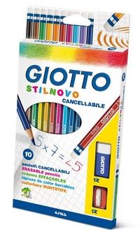 FILA-GIOTTO Набор цветных карандашей "Stilnovo", 10 цветов + ластик + пластиковая точилка