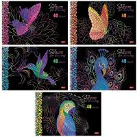 Хатбер-пресс Альбом для рисования на спирали "Мозаика", А4, 40 листов