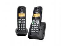 SIEMENS Телефон Gigaset А220 Duo Black (Dect, две трубки)