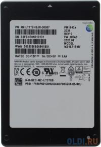 Samsung Твердотельный диск 1920GB Enterprise PM1643a, V-NAND, 2.5&amp;quot;, SAS, [R/W - 2100/1800 MB/s]  TBW 3504 OEM