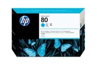 HP Головка печатающая 80 "C4821A", голубая, в комплекте с очистителем