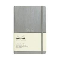 Rhodia Блокнот "Webnotebook", серебристый, А5, точка, 96 л