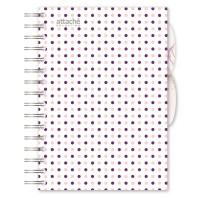 Attache Selection Бизнес-тетрадь на спирали "Flower Dreams Dots", А5, 140 листов, клетка