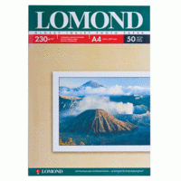 LOMOND Фотобумага "Lomond" для струйной печати, А4, 230 г/м, 50 листов, односторонняя, глянцевая