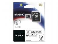 Sony Карта памяти Micro SDHC 16Gb Class 10 SR16NYA/T1 + адаптер SD