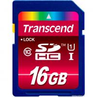 Transcend TS16GSDHC10U1 SDHC, 16Гб, Class 10